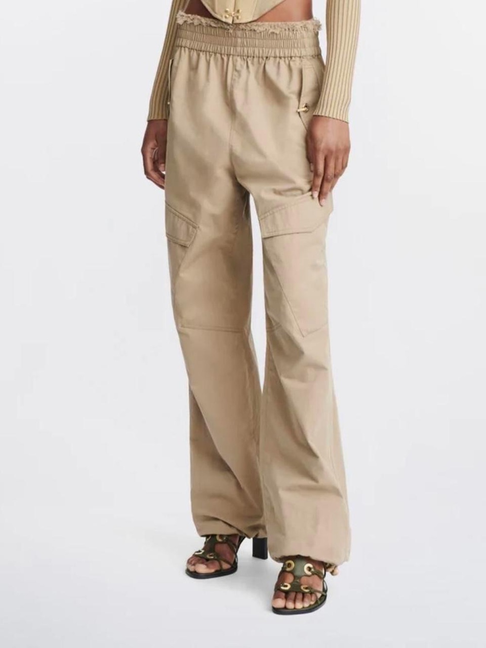 Dion Lee Frayed Rope Cargo Parachute Jogger Pants Women’s 10